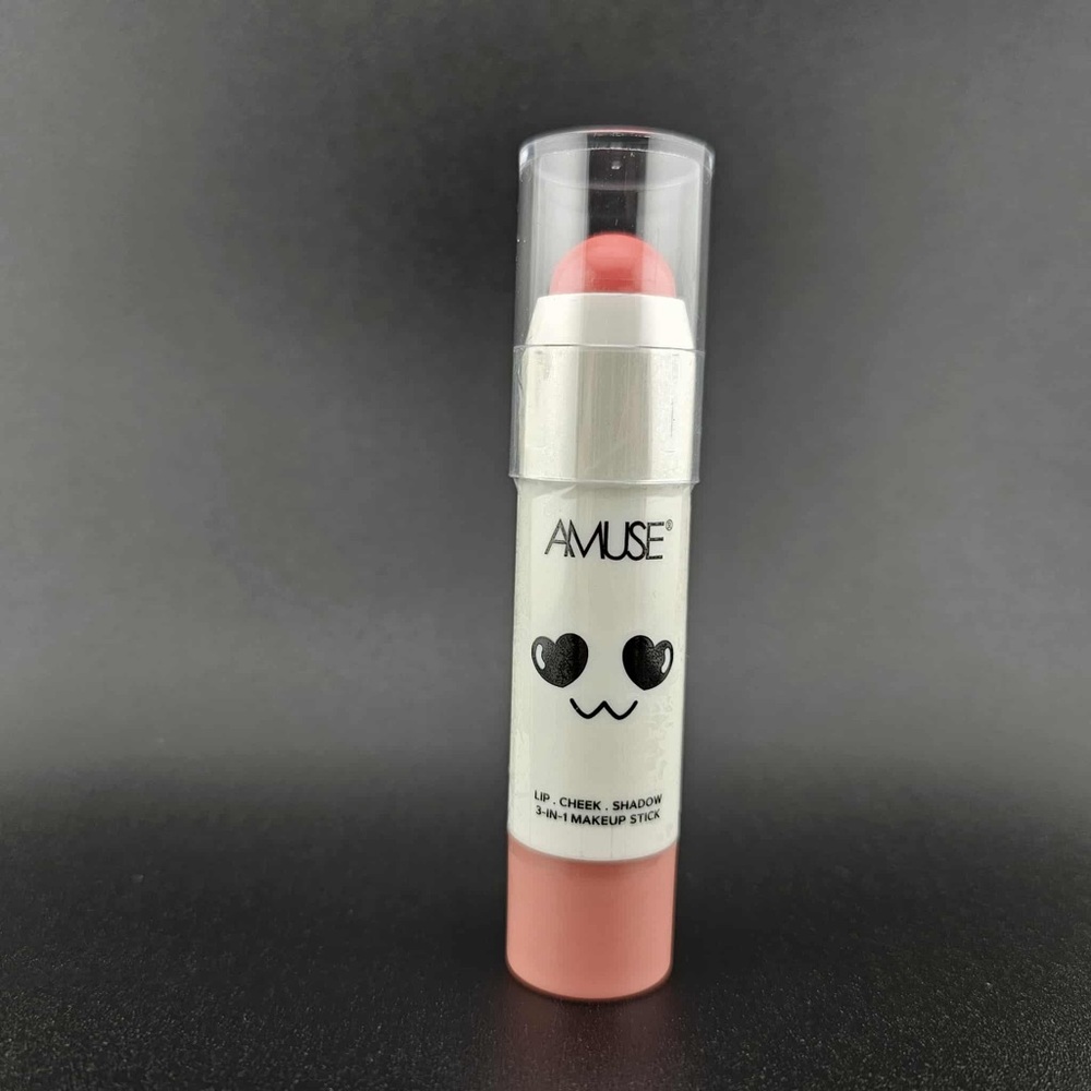 Amuse Lip Cheek Shadow 3-in-1 Makeup Stick BL3117 MIX-2 Cream Blush